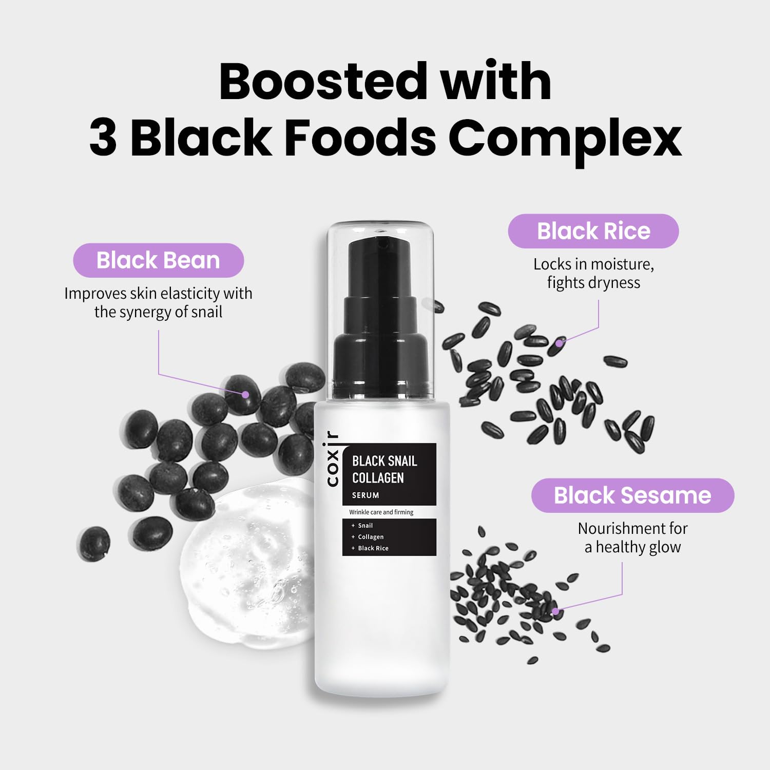 سيروم الحلزون الاسود والكولاجين📍 - الصورة 2